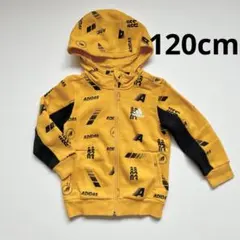 adidas アディダス パーカー 120cm イエロー 子供 裏起毛