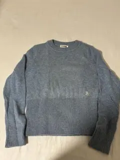 極美品✨ジルサンダー　2022　ボイルウール クルーネック ニット　32 極美品✨ジルサンダー 2022 ボイルウール クルーネック ニット 32 JIL