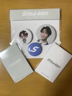 SnowMan 韓国限定1st POPUP 缶バッジ/フォトカードAB 渡辺翔太