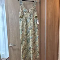 KBF サイドオープンジャガードワンピース YELLOW MIX 38のサムネイル