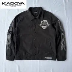 KADOYA スカル ファイヤー 刺繍 DARKESTCORE コーチジャケット