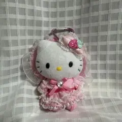 ハローキティ ラブリーフリル マスコットキーホルダー ロリータ