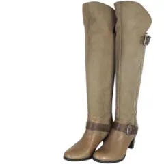 早い者勝ち❣️DIANA ニーハイブーツ 22cm ベージュ ベルト 太ヒール