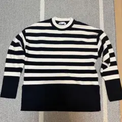 ZARA ボーダー 長袖 ニット トップス