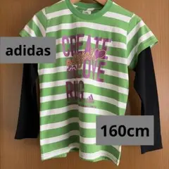 adidas　アディダス　 長袖Tシャツ 160cm