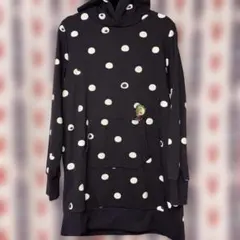 グラニフ コジコジ 水玉模様フード付きチュニック　フードの紐無し