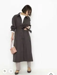 新品☆NATURAL BEAUTY BASIC キュプラ混バルマカーンコート☆M