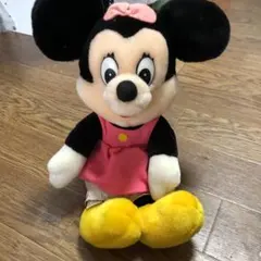 サンアンドスター製　オールド　ミニーぬいぐるみ