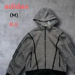 美品 adidas (M) ニットジャケットWMHSWARMスウェットフーディ
