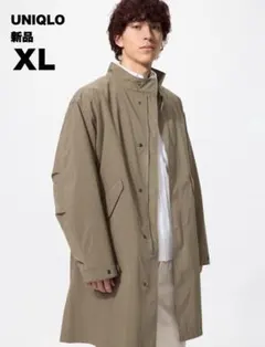 ユニクロ　ウィンドプルーフ2WAYコート　ブラウン