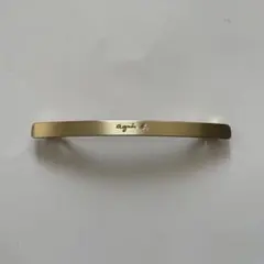アニエスベー　バレッタ　ゴールド