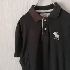 アバクロンビー&フィッチ　ポロシャツ　半袖　ロゴ　ヘラジカ