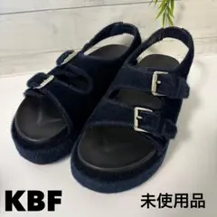 【新品未使用品】KBF プラットフォームファーサンダルのサムネイル