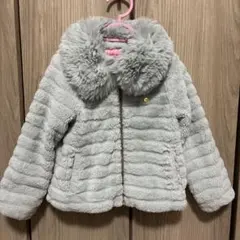 定価4万円ケイトスペードファー切り替えダウンコートベージュゴールド