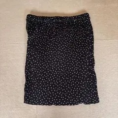 アパートバイローリーズ ドット プリーツ加工 ロングスカート