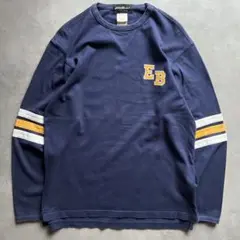 90s エディーバウアー 長袖 tシャツ フットボール シャツ Eddie