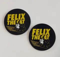 FELIX THE CAT☆フィリックス☆合皮 ワッペン 2枚セット