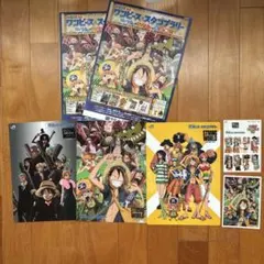 ワンピース＆スタンプラリー ストロングワールド 台紙2枚 下敷き3枚 ステッカー