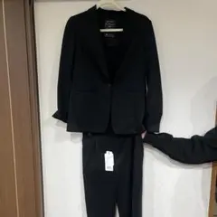 【入卒セレモニー】Reflect ブラック パンツスーツ 上下セット