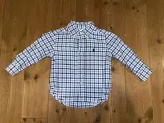 Ralph Lauren 12M 長袖シャツ 青と白チェック