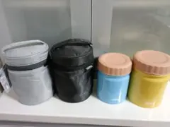 THERMOS スープジャー 2個と 保温ポーチ2個セット