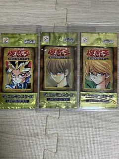 遊戯王 リミテッドエディション1 闇遊戯・海馬・城之内 未開封パックセット