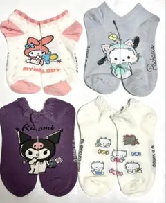 新入荷　マイメロティ　クロミちゃん　サンリオ　人気　キャラ　スニーカー　ソックス