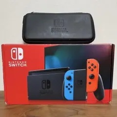 Nintendo Switch 本体 ネオンブルー/レッド 持ち運びケース付き - メルカリ