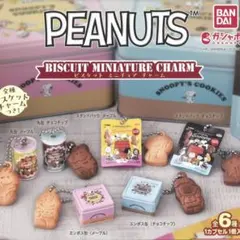 PEANUTS ビスケットミニチュアチャーム全6種セット