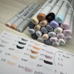 美品 コピック スケッチ 初心者向け肌色 アルコールマーカー COPIC