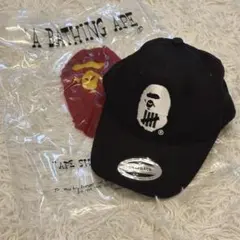 希少　BAPE × UNDEFEATED コラボキャップAPE HEADブラックのサムネイル