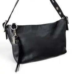 COACH Leather Accessory Bag hobo Blackのサムネイル