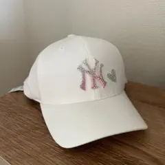 MLB NYロゴ ストーン装飾キャップ ホワイトのサムネイル