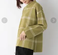 グローバルワーク　メルティー柄タートルプルオーバー　ニット