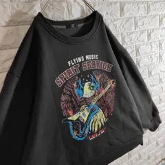 【ロック好きおすすめ】フライングVイーグル トレーナー ブラック 2〜3XL相当