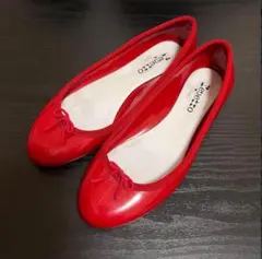美品レペットサンドリオンフラットシューズ レインシューズレッド 39