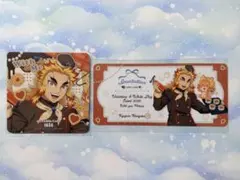 鬼滅の刃　バレンタイン　招待状風チケットカード　コースター　煉獄杏寿郎