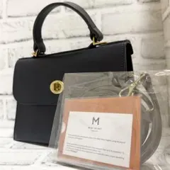 2way✨ミミベリー Hebe Mini ショルダーバッグ ネイビー レザーのサムネイル