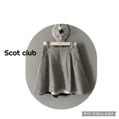 Scot club ボーダー柄 フレアミニスカート 9号のサムネイル
