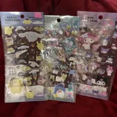【人気商品】クリアキャンディシール　サンリオ　3枚セット
