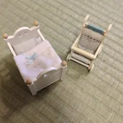 シルバニアファミリー ベビーベッド ベビーカー セット