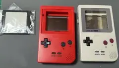 【中古シェル】ゲームボーイポケット（レッド・ホワイト）セット
