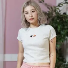 《⚠️早い者勝ち‼️》【ROXY】ロゴ刺繍 Tシャツ グレーのサムネイル