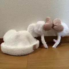 【貴重】もこもこカチューシャ　キャップ　ボア