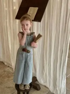 otaly ライトブルー デニムオーバーオール