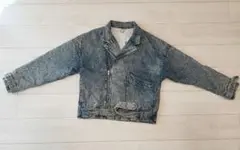 デニムジャケット風ジップアップ