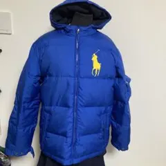 美品　ポロ・ラルフ・ローレン ダウンジャケット 青