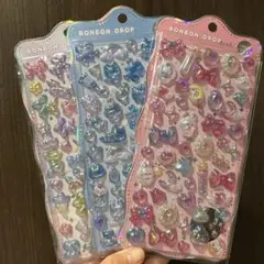 【正規品】ボンボンドロップシール　ちゅるきら　3枚セット