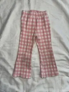 MELIKEY フレアチェックパンツ Msize