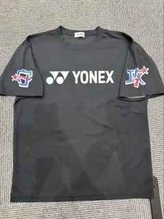 YONEX ブラック 堅守　猛攻プリント